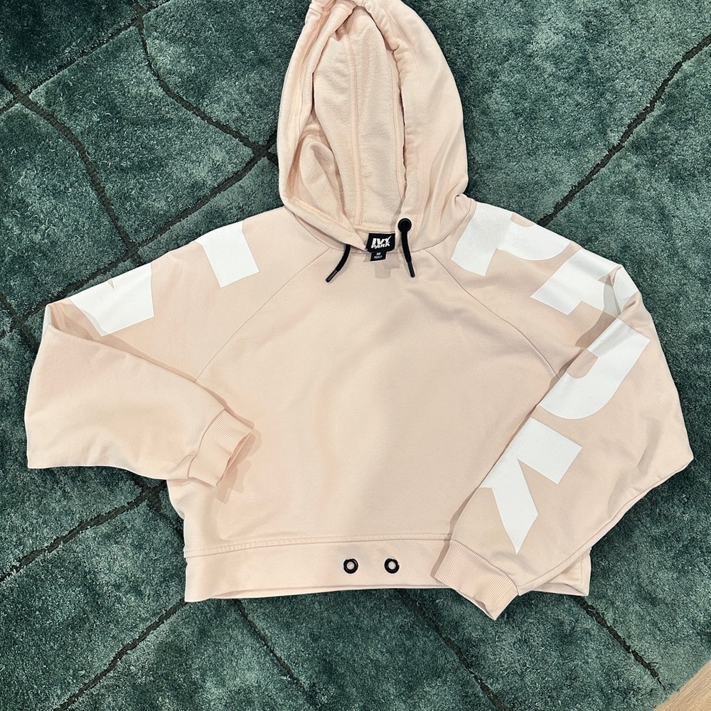 IVY PARK Cream Hoodie with Black Drawstrings